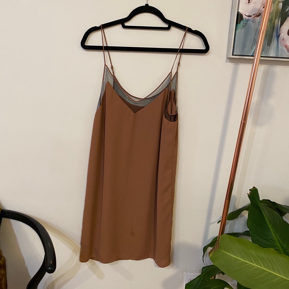 Babaton sheath dress with black lattice detail